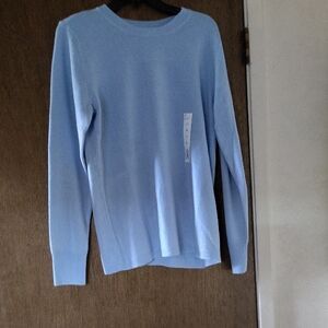 Easter Sweater, Soft Blue Knit Top